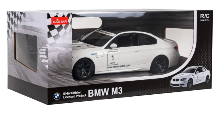 Bmw M3 Bijeli Rastar Model 1:14 Automobil Na Daljinsko Upravljanje + 2,4 Ghz Daljinski, Bijela 7