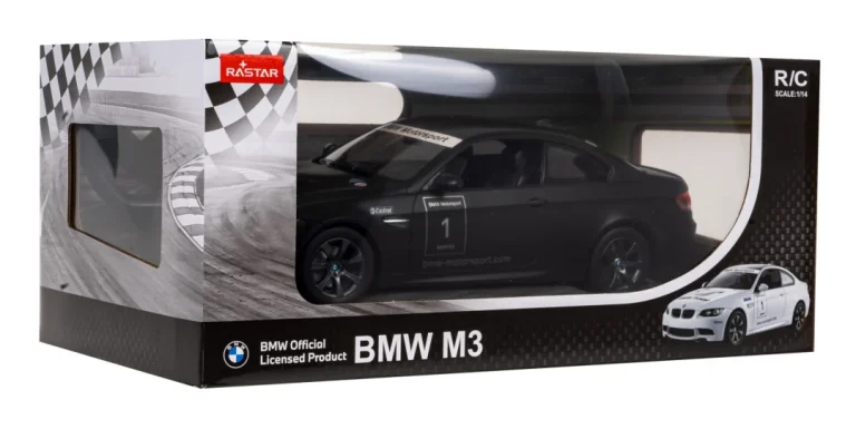 Bmw M3 Crni Rastar Model 1:14 Automobil Na Daljinsko Upravljanje + 2,4 Ghz Daljinski Upravljač, Crna 6