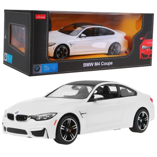 Bmw M4 Coupe Bijeli Rastar Model 1:14 Automobil Na Daljinsko Upravljanje + 2,4 Ghz, Bijela 1