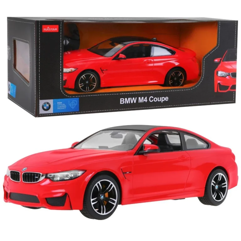 Bmw M4 Coupe Crveni Rastar Model 1:14 Automobil Na Daljinsko Upravljanje + 2,4 Ghz, Crvena 1