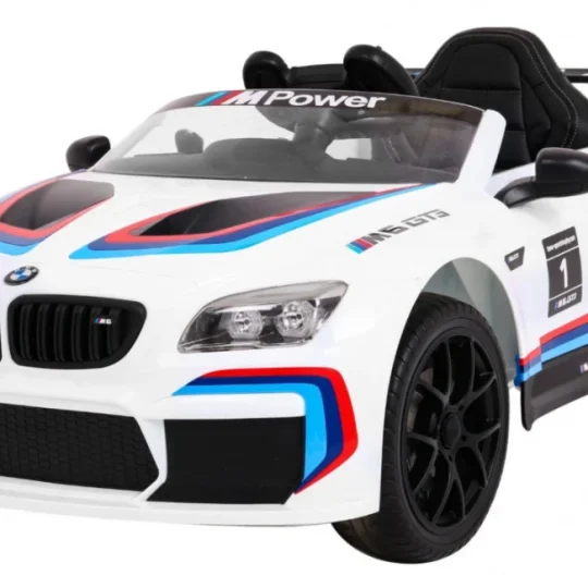 Bmw M6 Gt3 Dječji Automobil Na Baterije, Bijeli + Ventilacijski Otvor + Mp3 Zvukovi,, Bijela 1
