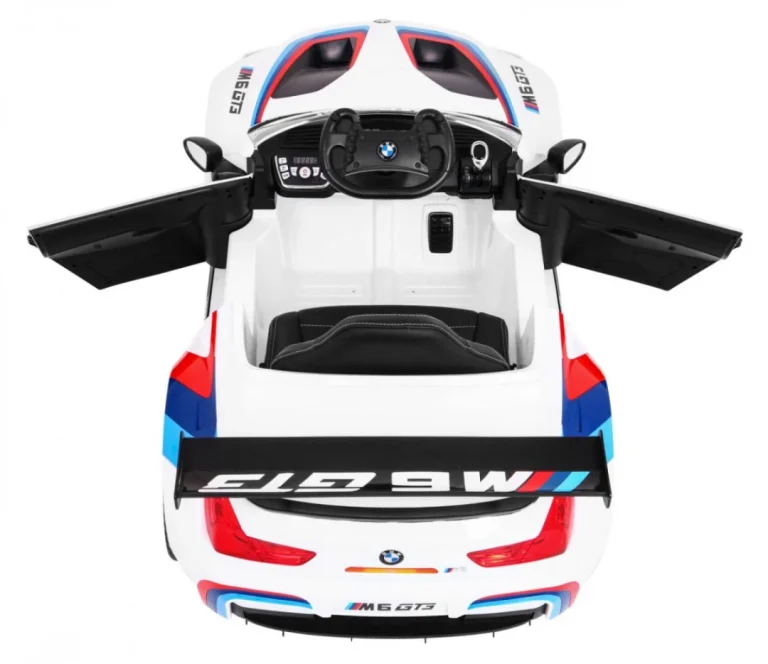 Bmw M6 Gt3 Dječji Automobil Na Baterije, Bijeli + Ventilacijski Otvor + Mp3 Zvukovi,, Bijela 10