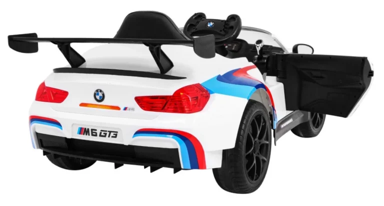 Bmw M6 Gt3 Dječji Automobil Na Baterije, Bijeli + Ventilacijski Otvor + Mp3 Zvukovi,, Bijela 11