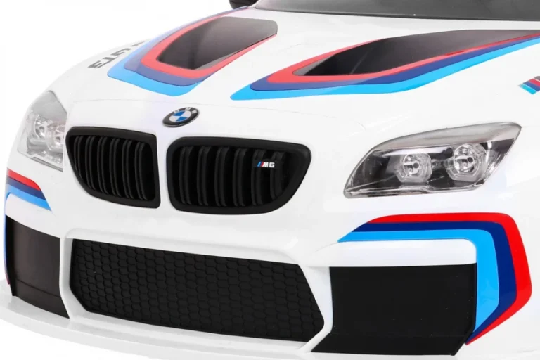 Bmw M6 Gt3 Dječji Automobil Na Baterije, Bijeli + Ventilacijski Otvor + Mp3 Zvukovi,, Bijela 13