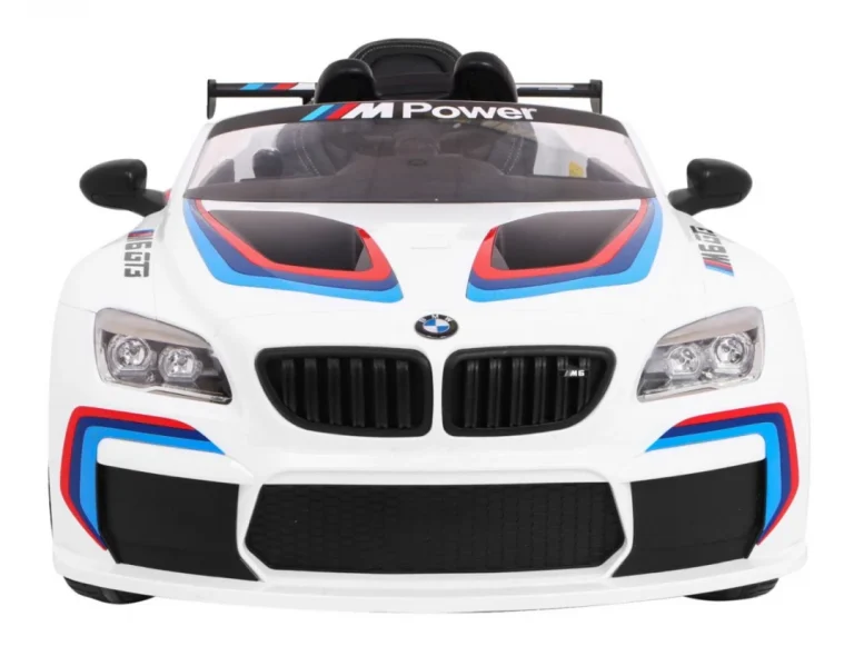 Bmw M6 Gt3 Dječji Automobil Na Baterije, Bijeli + Ventilacijski Otvor + Mp3 Zvukovi,, Bijela 3