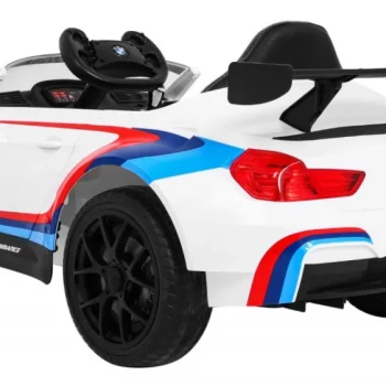 Bmw M6 Gt3 Dječji Automobil Na Baterije, Bijeli + Ventilacijski Otvor + Mp3 Zvukovi,, Bijela 5