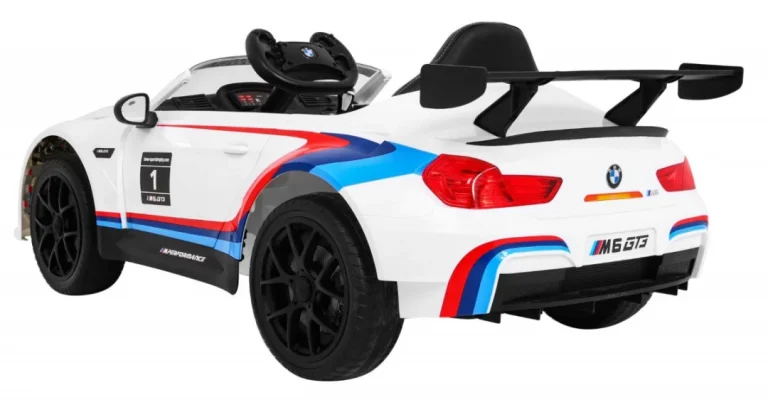 Bmw M6 Gt3 Dječji Automobil Na Baterije, Bijeli + Ventilacijski Otvor + Mp3 Zvukovi,, Bijela 5