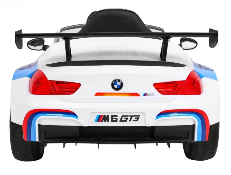 Bmw M6 Gt3 Dječji Automobil Na Baterije, Bijeli + Ventilacijski Otvor + Mp3 Zvukovi,, Bijela 6