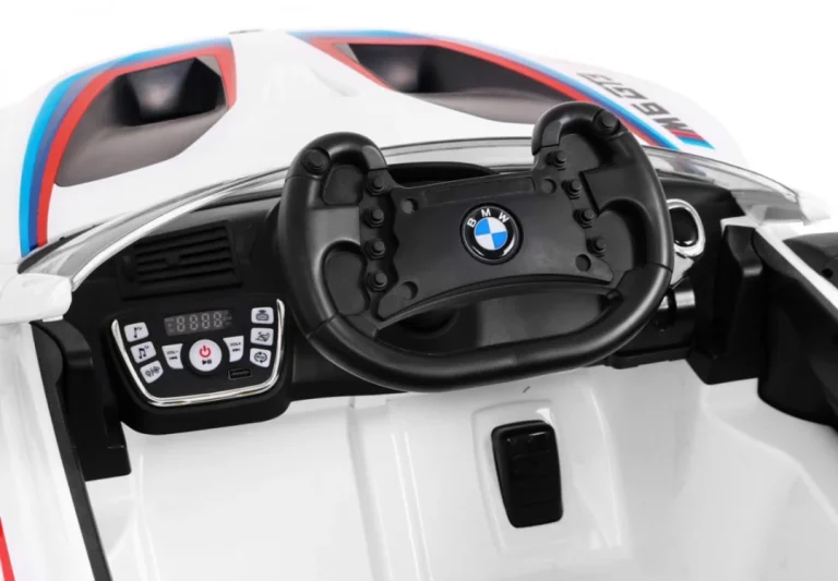 Bmw M6 Gt3 Dječji Automobil Na Baterije, Bijeli + Ventilacijski Otvor + Mp3 Zvukovi,, Bijela 8