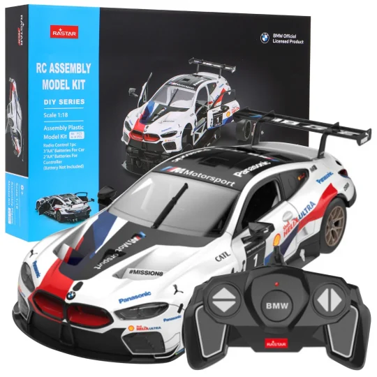 Bmw M8 Gte Bijeli Rastar Model 1:18 Automobil Na Daljinsko Upravljanje + Body Kit + 2,4 Ghz, Bijela 1