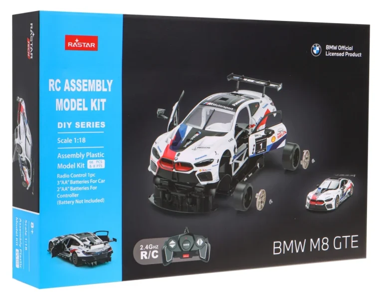 Bmw M8 Gte Bijeli Rastar Model 1:18 Automobil Na Daljinsko Upravljanje + Body Kit + 2,4 Ghz, Bijela 7