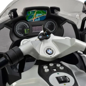 Bmw R1200rt Policijski Električni Motocikl Za Djecu + Pomoćni Kotači + Zvukovi + Led + Eva + Spori 11