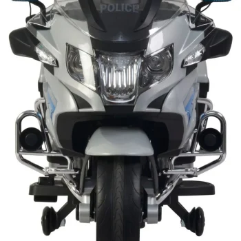 Bmw R1200rt Policijski Električni Motocikl Za Djecu + Pomoćni Kotači + Zvukovi + Led + Eva + Spori 2