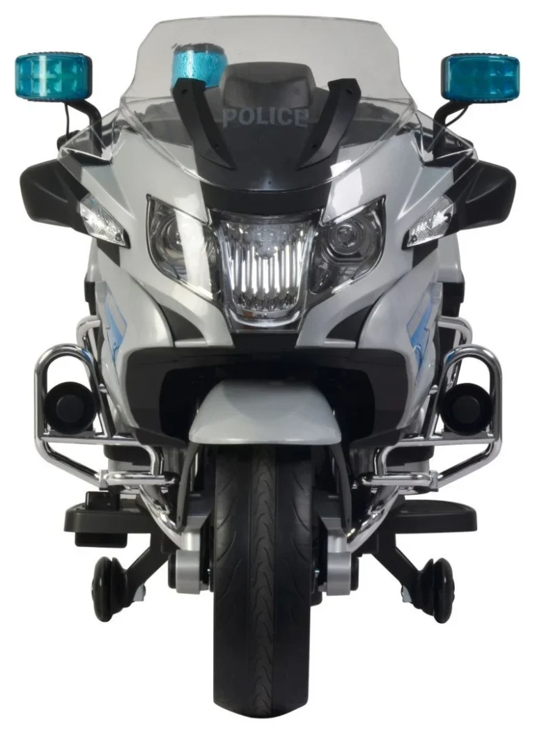 Bmw R1200rt Policijski Električni Motocikl Za Djecu + Pomoćni Kotači + Zvukovi + Led + Eva + Spori 2