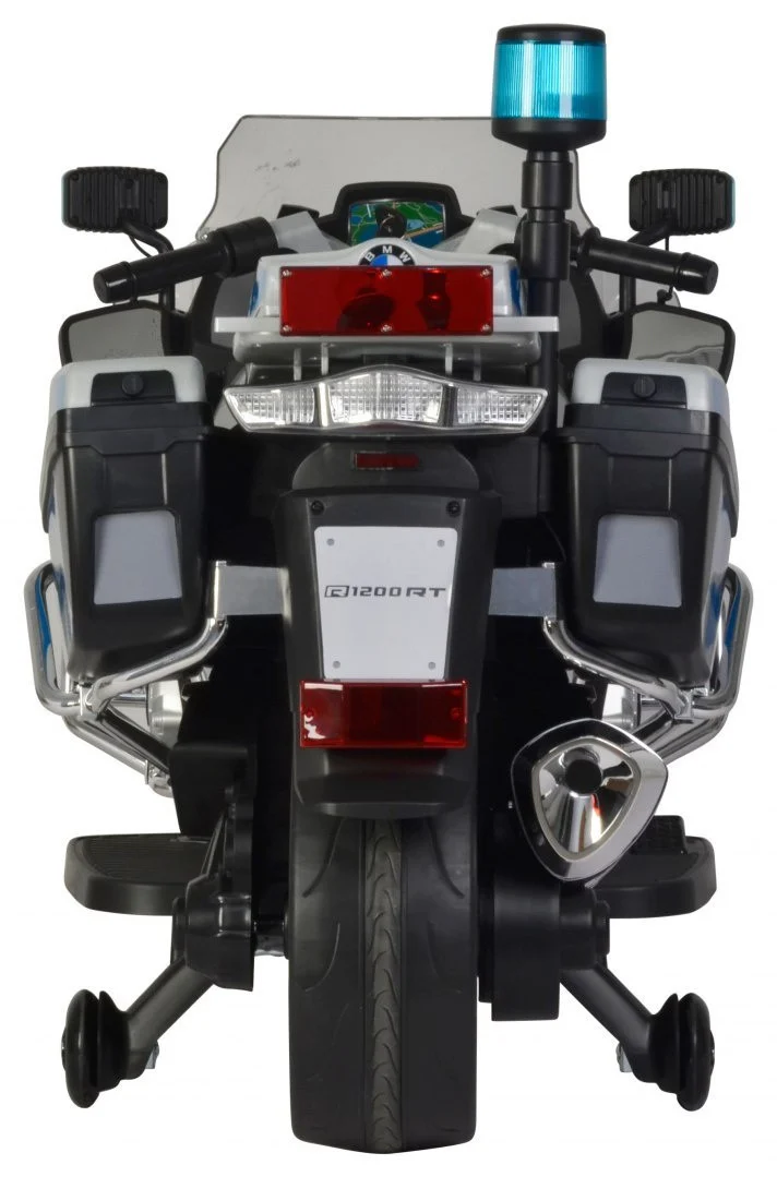 Bmw R1200rt Policijski Električni Motocikl Za Djecu + Pomoćni Kotači + Zvukovi + Led + Eva + Spori 3