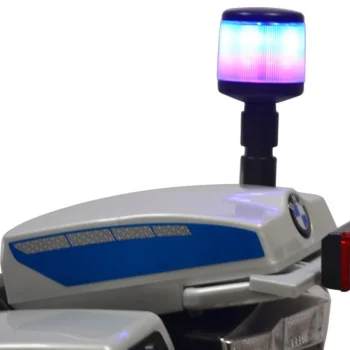 Bmw R1200rt Policijski Električni Motocikl Za Djecu + Pomoćni Kotači + Zvukovi + Led + Eva + Spori 4