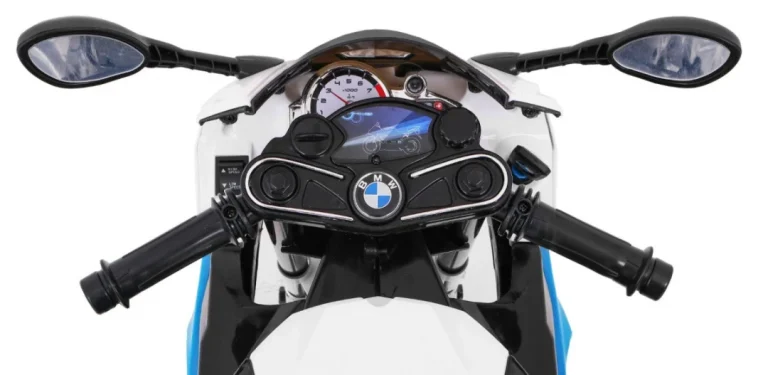 Bmw S1000 Rr Dječji Motocikl Na Baterije, Plavi + Pomoćni Kotači + Oslonac, Plava Motor Na Akumulator 13