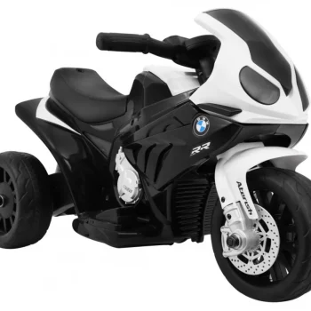 Bmw S1000 Rr Mini Motocikl Na Baterije Za Djecu Crni + 3 Kotača + Zvukovi + Led, Crna Motor Na Akumulator 8