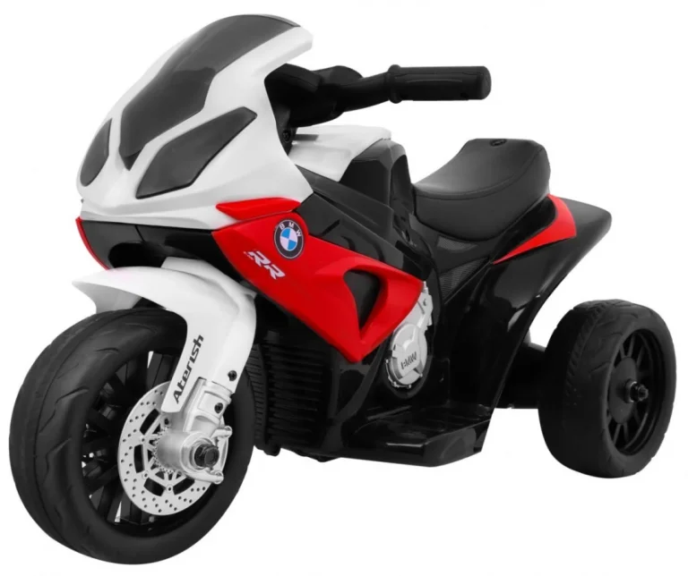 Bmw S1000 Rr Mini Motocikl Na Baterije Za Djecu Crveni + 3 Kotača + Zvukovi + Led, Crvena Motor Na Akumulator 1