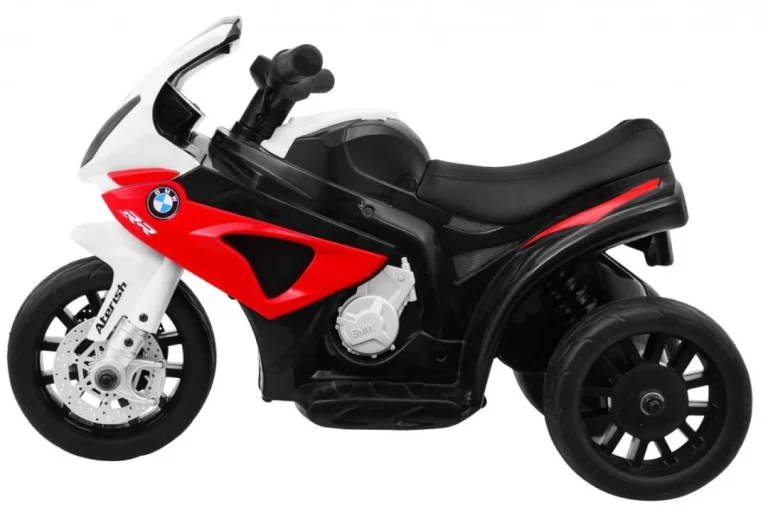 Bmw S1000 Rr Mini Motocikl Na Baterije Za Djecu Crveni + 3 Kotača + Zvukovi + Led, Crvena Motor Na Akumulator 4