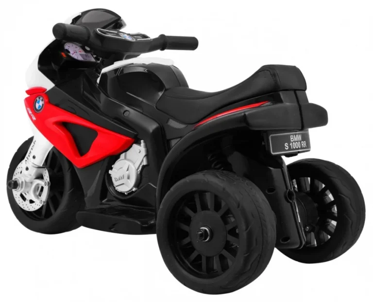Bmw S1000 Rr Mini Motocikl Na Baterije Za Djecu Crveni + 3 Kotača + Zvukovi + Led, Crvena Motor Na Akumulator 5