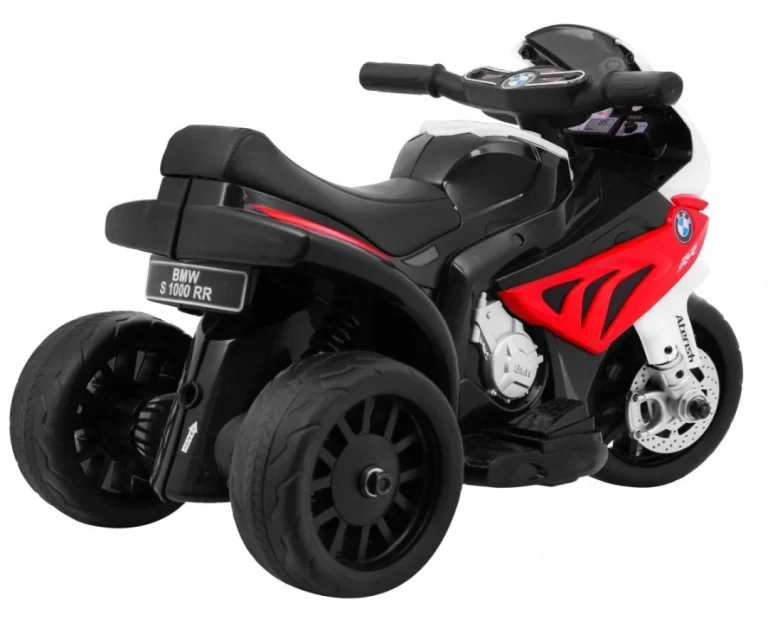 Bmw S1000 Rr Mini Motocikl Na Baterije Za Djecu Crveni + 3 Kotača + Zvukovi + Led, Crvena Motor Na Akumulator 7
