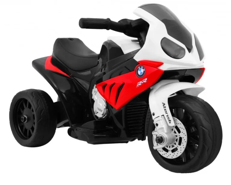Bmw S1000 Rr Mini Motocikl Na Baterije Za Djecu Crveni + 3 Kotača + Zvukovi + Led, Crvena Motor Na Akumulator 8