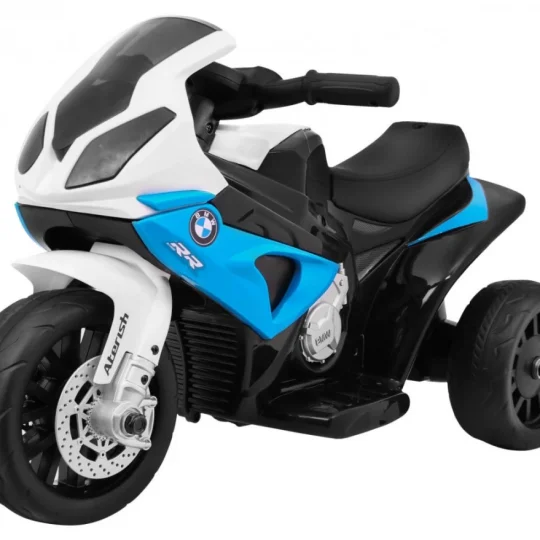 Bmw S1000 Rr Mini Motocikl Na Baterije Za Djecu, Plavi + 3 Kotača + Zvukovi + Led, Plava Motor Na Akumulator 1