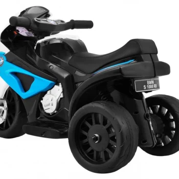 Bmw S1000 Rr Mini Motocikl Na Baterije Za Djecu, Plavi + 3 Kotača + Zvukovi + Led, Plava Motor Na Akumulator 5