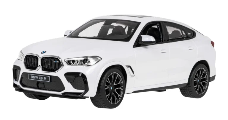 Bmw X6 M Bijeli Rastar Model 1:14 Automobil Na Daljinsko Upravljanje + 2,4 Ghz Daljinski, Bijela 5