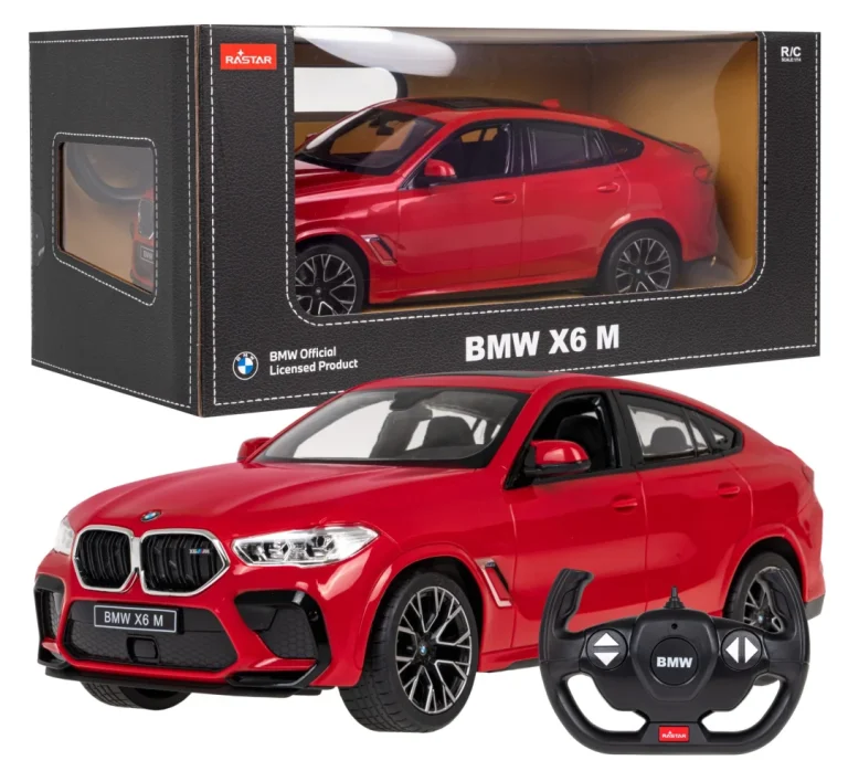 Bmw X6 M Crveni Rastar Model 1:14 Automobil Na Daljinsko Upravljanje + 2,4 Ghz Daljinski, Crvena 1