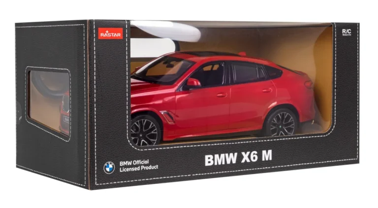 Bmw X6 M Crveni Rastar Model 1:14 Automobil Na Daljinsko Upravljanje + 2,4 Ghz Daljinski, Crvena 7