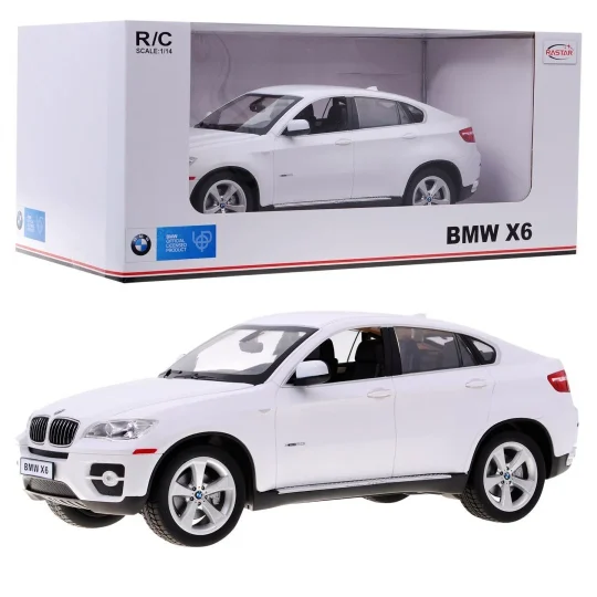 Bmw X6 Bijeli Rastar Model 1:14 Suv Automobil Na Daljinsko Upravljanje + 2,4 Ghz Daljinski, Bijela 1
