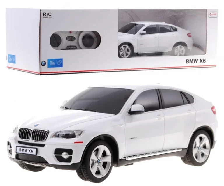 Bmw X6 Bijeli Rastar Model 1:24 Suv Automobil Na Daljinsko Upravljanje + Daljinski Upravljač, Bijela 1