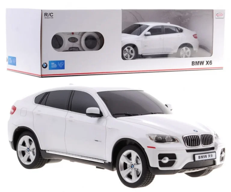 Bmw X6 Bijeli Rastar Model 1:24 Suv Automobil Na Daljinsko Upravljanje + Daljinski Upravljač, Bijela 8
