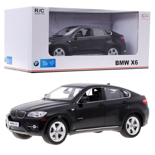 Bmw X6 Crni Rastar Model 1:14 Suv Automobil Na Daljinsko Upravljanje + 2,4 Ghz Daljinski, Crna 1