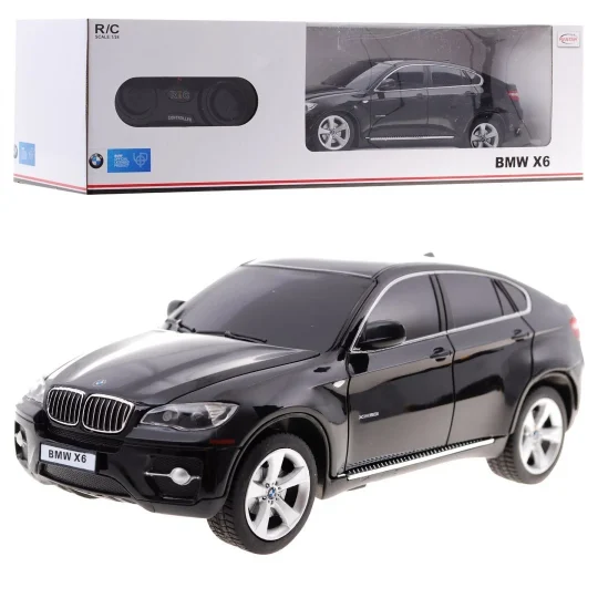 Bmw X6 Crni Rastar Model 1:24 Suv Automobil Na Daljinsko Upravljanje + Daljinski Upravljač, Crna 1