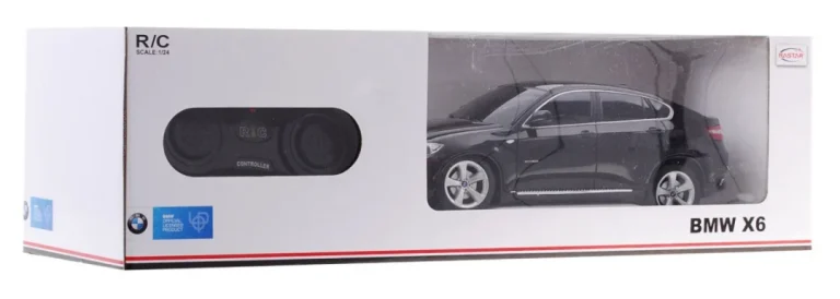 Bmw X6 Crni Rastar Model 1:24 Suv Automobil Na Daljinsko Upravljanje + Daljinski Upravljač, Crna 7