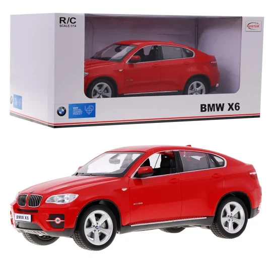 Bmw X6 Crveni Rastar Model 1:14 Suv Automobil Na Daljinsko Upravljanje + 2,4 Ghz Daljinski, Crvena 1