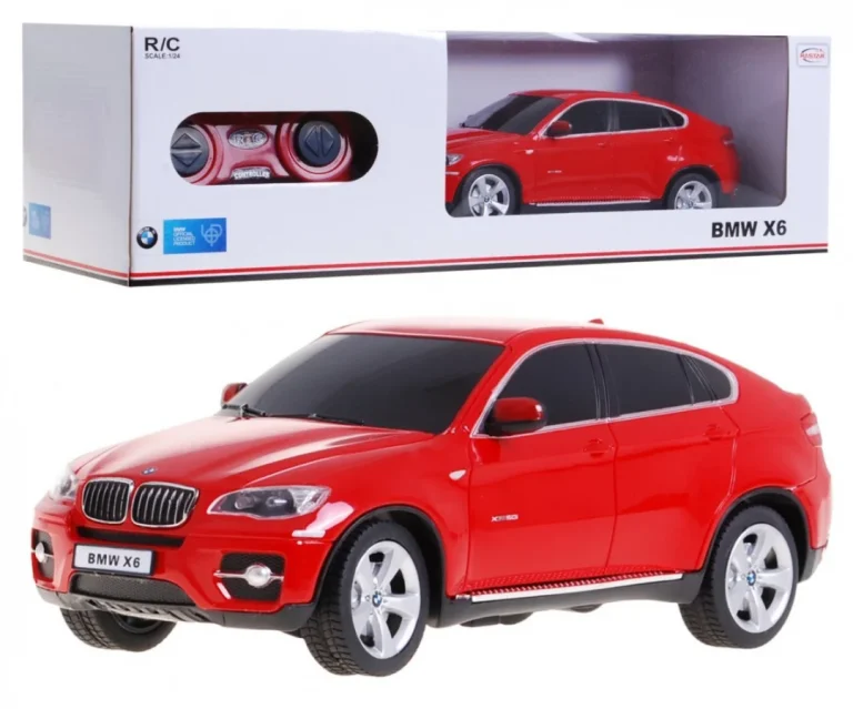 Bmw X6 Crveni Rastar Model 1:24 Suv Automobil Na Daljinsko Upravljanje + Daljinski Upravljač, Crvena 1