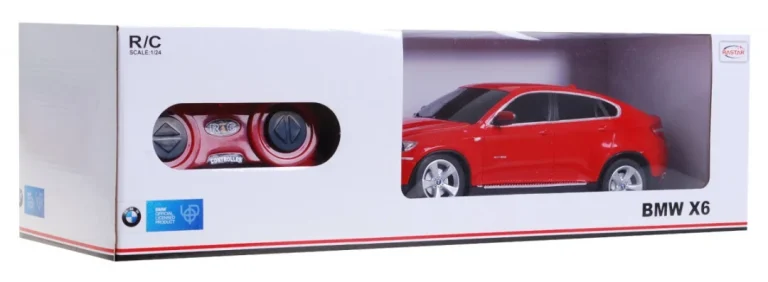 Bmw X6 Crveni Rastar Model 1:24 Suv Automobil Na Daljinsko Upravljanje + Daljinski Upravljač, Crvena 6