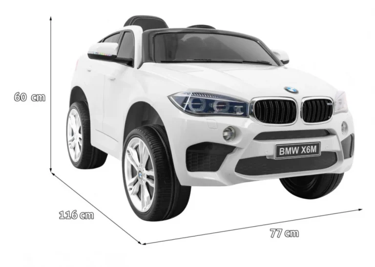 Bmw X6m Električni Automobil Za Djecu, Bijeli Suv + Daljinski Upravljač, Bijela 2