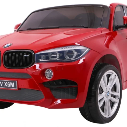 Bmw X6m Xxl Suv Za 2 Djece Crvena Boja + Daljinski Upravljač + Eko Koža 1