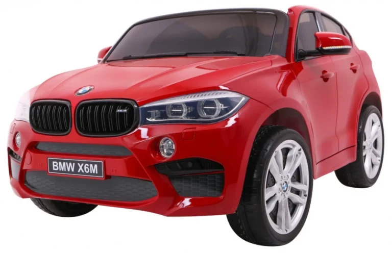 Bmw X6m Xxl Suv Za 2 Djece Crvena Boja + Daljinski Upravljač + Eko Koža 1