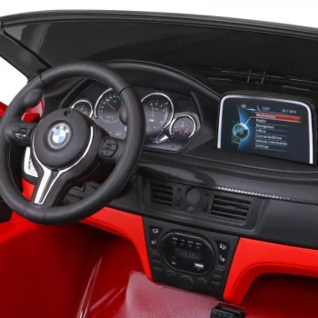 Bmw X6m Xxl Suv Za 2 Djece Crvena Boja + Daljinski Upravljač + Eko Koža 10