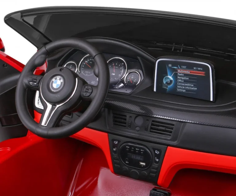 Bmw X6m Xxl Suv Za 2 Djece Crvena Boja + Daljinski Upravljač + Eko Koža 10