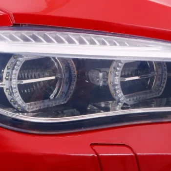 Bmw X6m Xxl Suv Za 2 Djece Crvena Boja + Daljinski Upravljač + Eko Koža 13