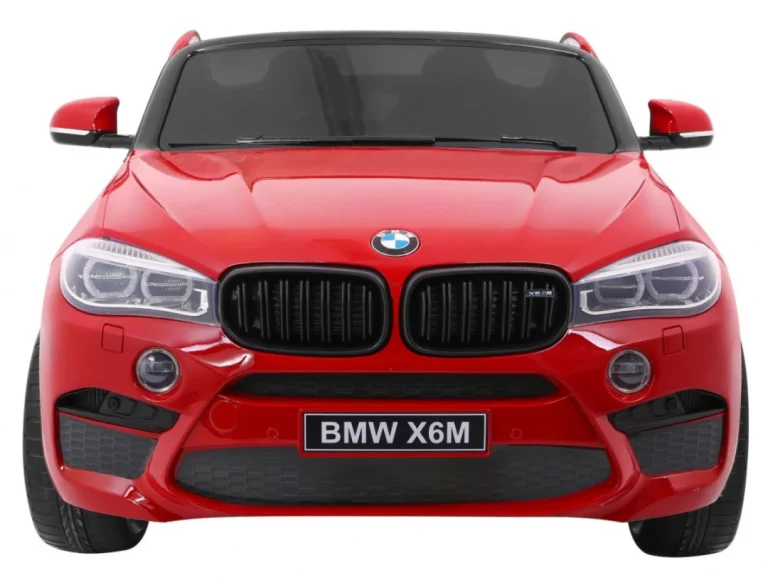 Bmw X6m Xxl Suv Za 2 Djece Crvena Boja + Daljinski Upravljač + Eko Koža 3
