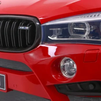Bmw X6m Xxl Suv Za 2 Djece Crvena Boja + Daljinski Upravljač + Eko Koža 4