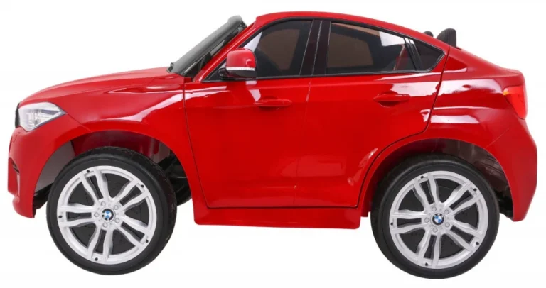 Bmw X6m Xxl Suv Za 2 Djece Crvena Boja + Daljinski Upravljač + Eko Koža 5